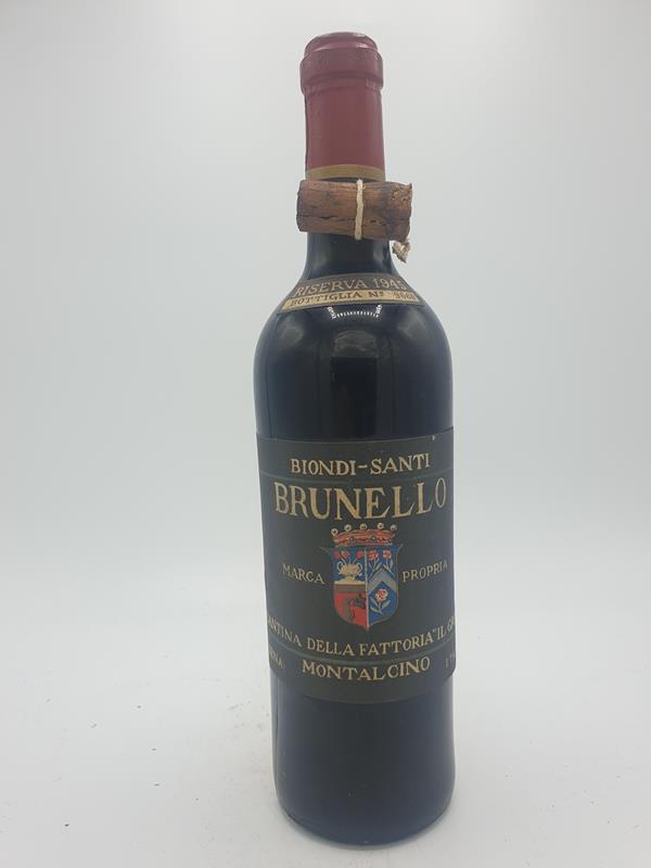 Biondi Santi - Brunello di Montalcino 'Il Greppo' RISERVA N° 9660 1945 