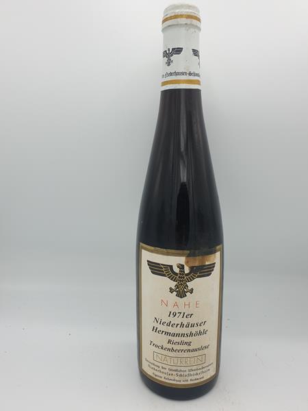 Staatliche Weinbaudomäne Niederhausen Schlossböckelheim - Niederhäuser Hermannshöhle Riesling Trockenbeerenauslese 1971