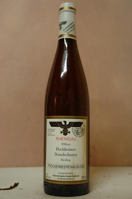 Hessische Staatsweingüter Kloster Eberbach - Hochheimer Domdechaney Riesling Trockenbeerenauslese Versteigerungswein 1986