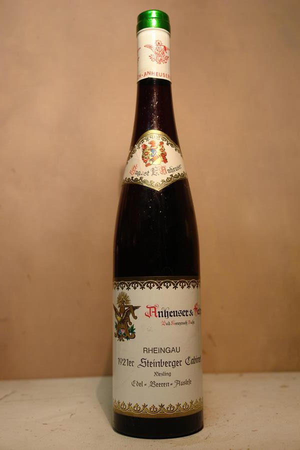 Anheuser & Fehrs - Steinberger Riesling Edelbeerenauslese Cabinet 1921