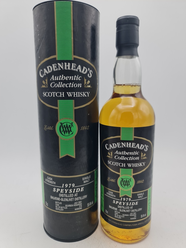 Balvenie 1979 22 Years Old bottled 2001 Single Malt Scotch Whisky Cadenhead's Authentic Collection 55,4% alc by vol 700ml OC
