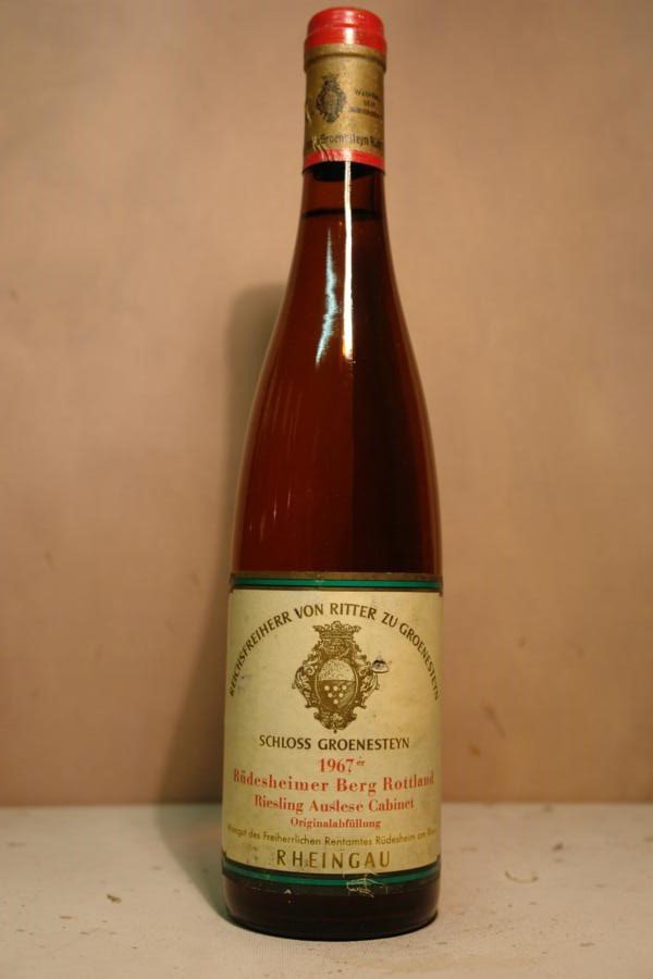 Reichsfreiherr von Ritter zu Groenesteyn - Rüdesheimer Berg Rottland Riesling Auslese Cabinet 1967