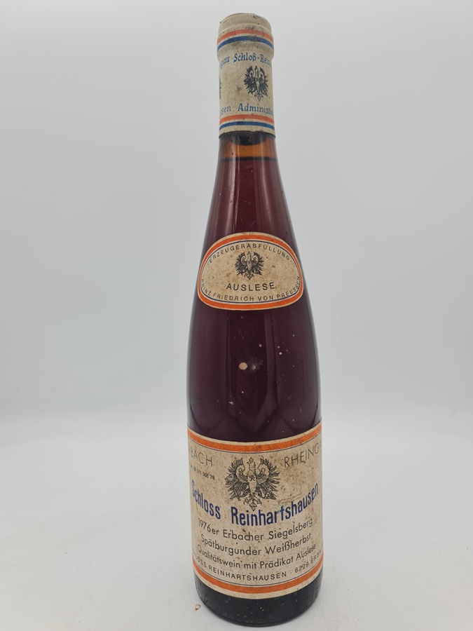 Schloss Reinhartshausen - Erbacher Siegelsberg Spätburgunder Weissherbst Auslese 1976
