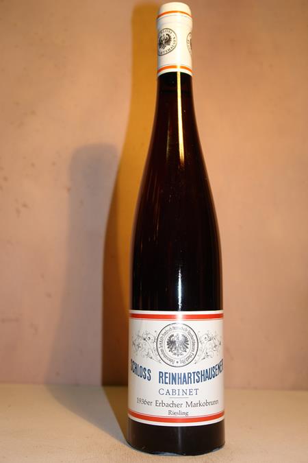 Schloss Reinhartshausen - Erbacher Marcobrunn Riesling Cabinet 1936 'ex estate treasure chamber 2018'