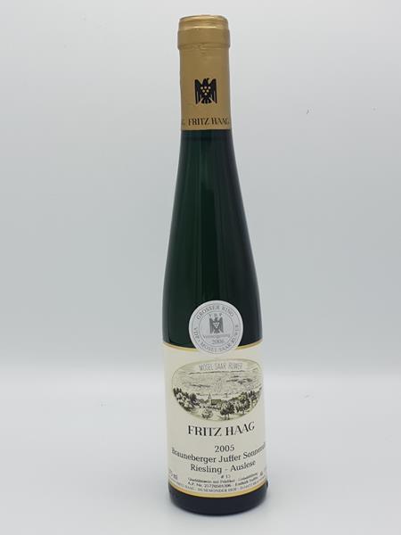 Fritz Haag  - Brauneberger Juffer-Sonnenuhr Riesling Auslese Goldkapsel Versteigerungswein 2005 N°13 375ml