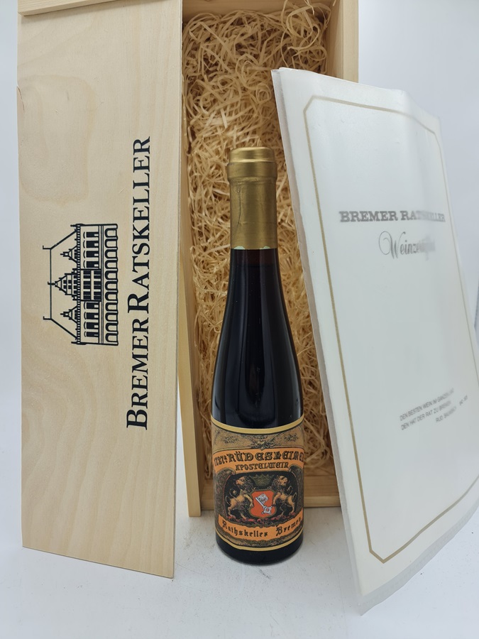 Rüdesheimer Apostelwein 'Bremer Ratskeller' 1727 375ml Bt N°29 With Certificate from the Cellar Master Karl-Josef Krötz
