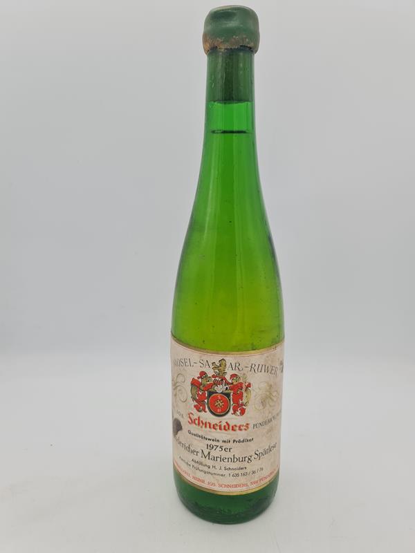Weingut Heinrich Jos. Schneider - Pündericher Marienburg Riesling Spätlese 1975