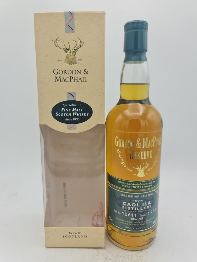 Caol Ila 1995 15 Years Old bottled 2003 Gordon & MacPhail (GM) Reserve Cask 10611 55,5% alc by vol. 312 bot. with OC