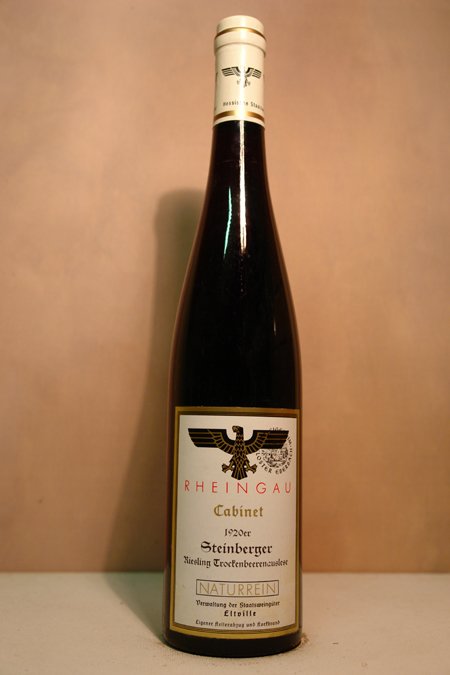 Hessische Staatsweingüter Kloster Eberbach - Steinberger Riesling Trockenbeerenauslese Versteigerungswein 1920