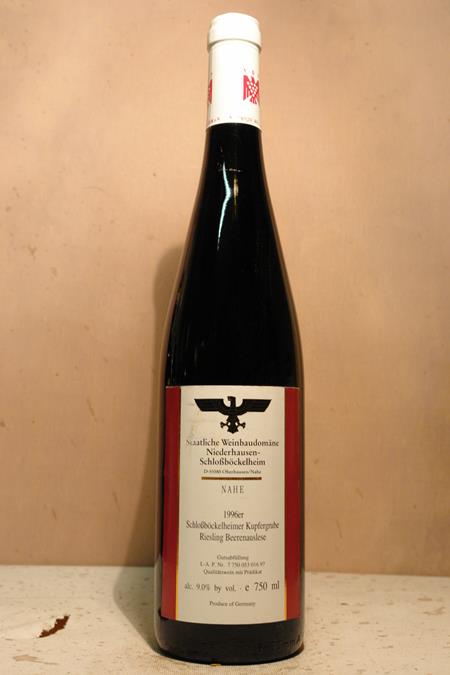 Staatliche Weinbaudomäne Niederhausen Schlossböckelheim - Schlossböckelheimer Kupfergrube Riesling Beerenauslese 1996