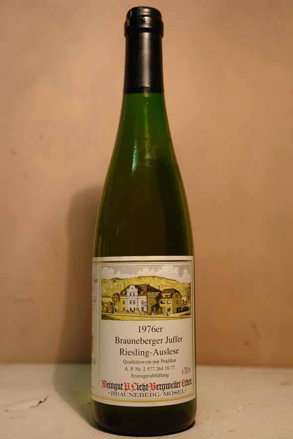 P. Licht-Bergweiler Prüm Erben - Brauneberger Juffer Riesling Auslese 1976 'ex Estate treasure chamber 2015'