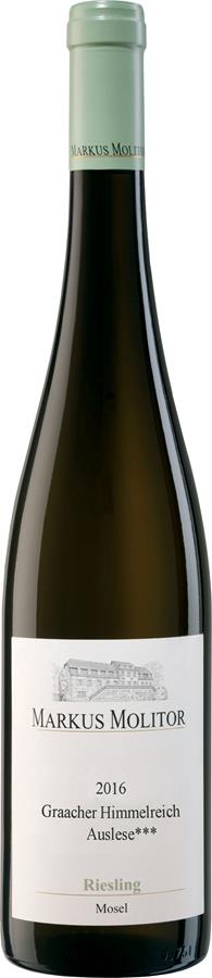 Markus Molitor - Graacher Himmelreich Riesling Auslese *** (3 STAR) Grüne Kapsel feinherb 2016