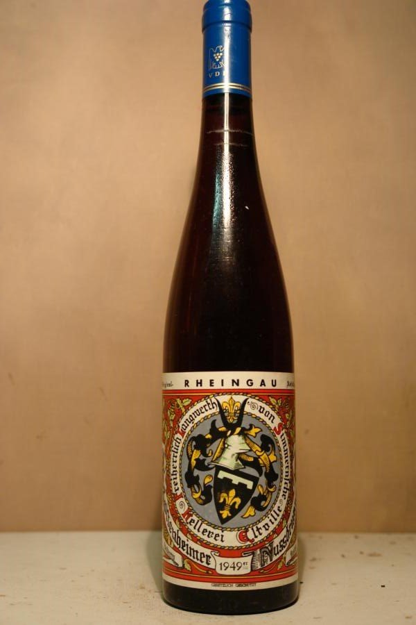 Freiherr Langwerth von Simmern - Erbacher Markobrunn Riesling Edelbeerenauslese Cabinet 1949