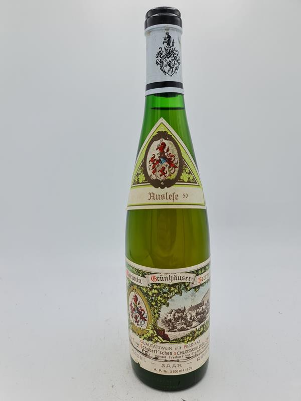 C. von Schubertsche Schlosskellerei Maximin Grünhäuser Herrenberg Riesling Auslese N°50 1975