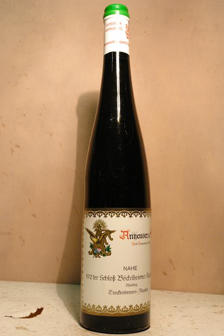 Anheuser & Fehrs (Staatsweingut) - Schlossböckelheimer Kupfergrube Riesling Trockenbeerenauslese 1921