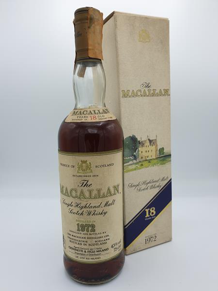 Macallan 1972 - 18 Year old 43% Distillery Bottling Speyside Single Malt Scotch Whisky with OC