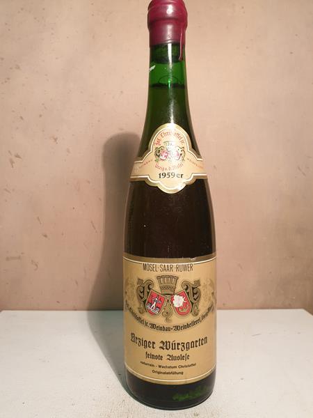 Jos. Christoffel Jr. (Christoffel-Prüm) - Uerziger Würzgarten Riesling feinste Auslese 1959
