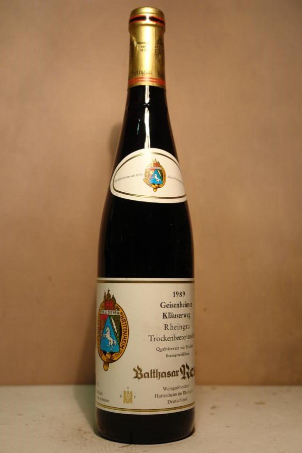 Balthazar Ress - Geisenheimer Kläuserweg Riesling Trockenbeerenauslese Goldkapsel 1989