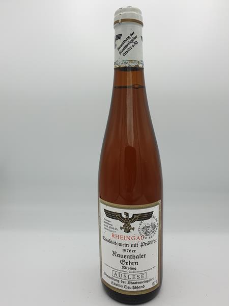 Hessische Staatsweingüter Kloster Eberbach - Rauenthaler Gehrn Riesling Auslese Versteigerungswein 1976