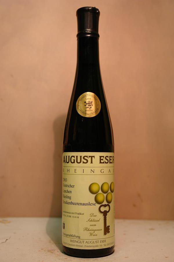 August Eser - Oestricher Lenchen Riesling Trockenbeerenauslese 2003 375ml