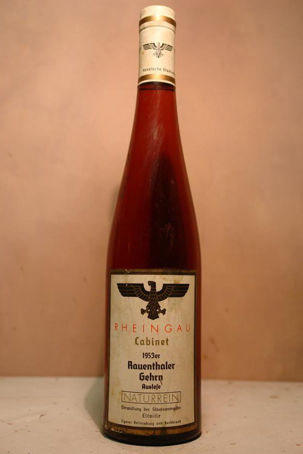 Hessische Staatsweingüter Kloster Eberbach - Rauenthaler Gehrn Riesling Auslese Cabinet 1953