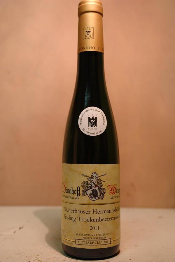 Hermann Dönnhoff - Niederhäuser Hermannshöhle Riesling Trockenbeerenauslese Goldkapsel Versteigerungswein 2011 375ml