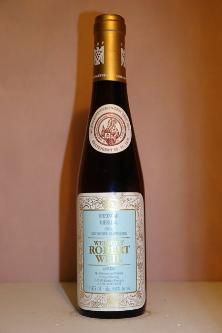 Robert Weil - Kiedricher Gräfenberg Riesling Auslese Goldkapsel Versteigerungswein 1992 375ml
