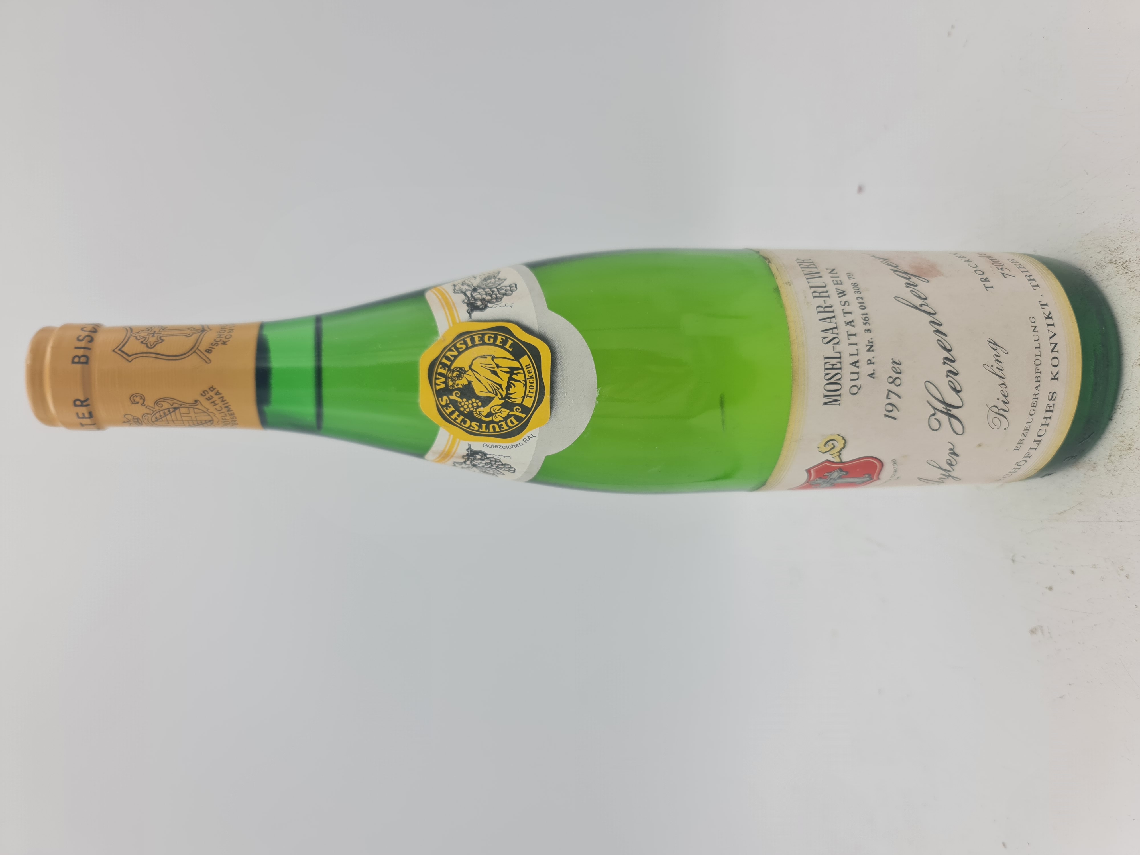 Bischöfliches Konvikt - Ayler Herrenberger Riesling trocken dry 1978