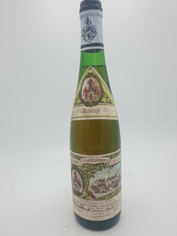 C. von Schubertsche Schlosskellerei Maximin Grünhäuser Herrenberg Riesling Auslese 1976
