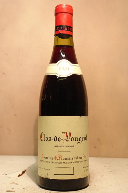 Domaine G. Roumier - Clos de Vougeot 'Grand Cru' 1981