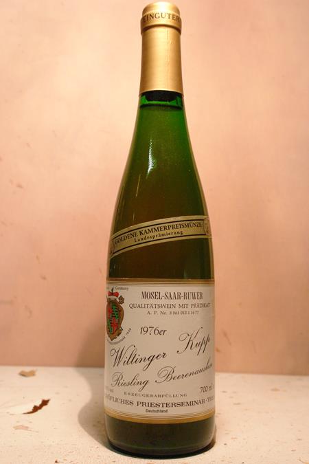 Bischöfliches Priesterseminar - Wiltinger Kupp Riesling Beerenauslese Goldkapsel 1976