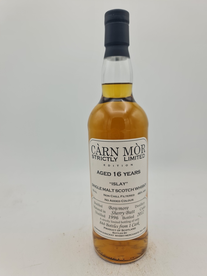 Bowmore 1996 16 Years Old bottled 2012 Morrison and MacKay (MMcK) Càrn Mòr Stricly Limited Edition 46,0% alc by vol. 700ml 844 bot