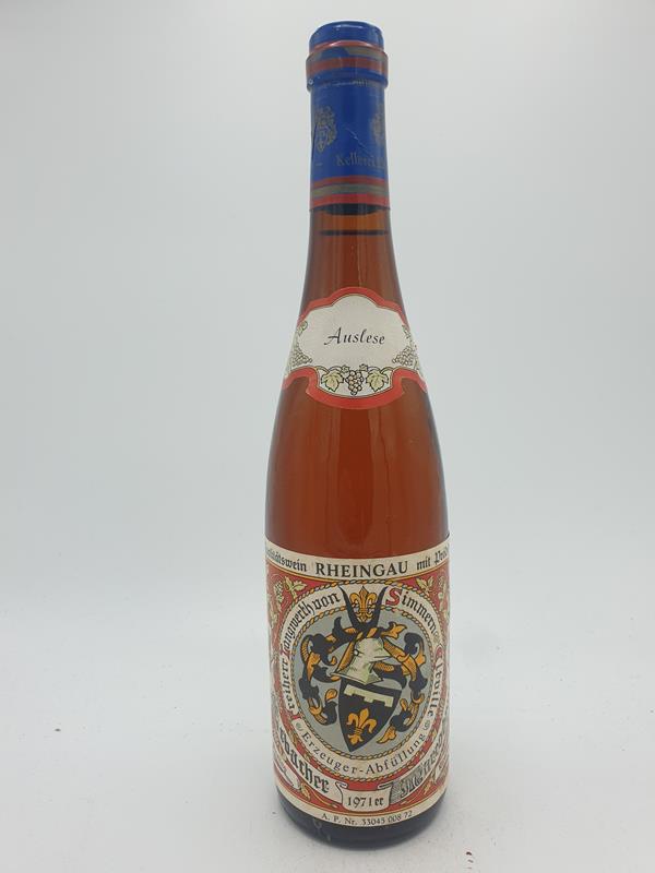 Freiherr Langenwerth von Simmern - Erbacher Marcobrunn Riesling Auslese 1971