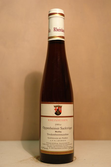 Staatliche Weinbaudomäne Oppenheim - Oppenheimer Sackträger Riesling Trockenbeerenauslese 1989 375ml