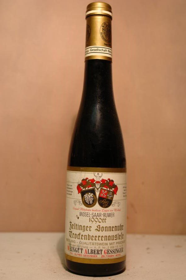 Weingut Albert Gessinger - Zeltinger Sonnenuhr Riesling Trockenbeerenauslese Goldkapsel 1990 375ml
