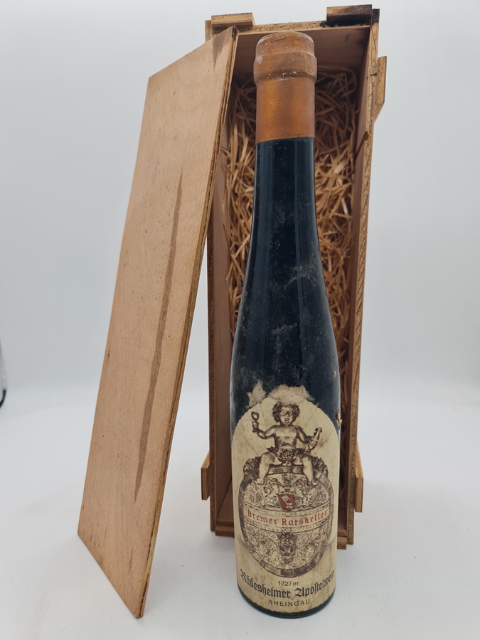 Rüdesheimer Apostelwein 'Bremer Ratskeller' 1727 350ml with OC 'release from the 1950´s'