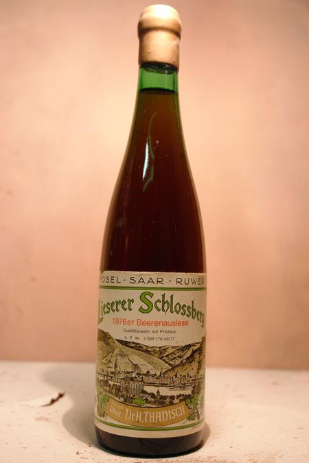 Wwe. Dr. H. Thanisch -  Lieserer Schlossberg Riesling Beerenauslese 1976