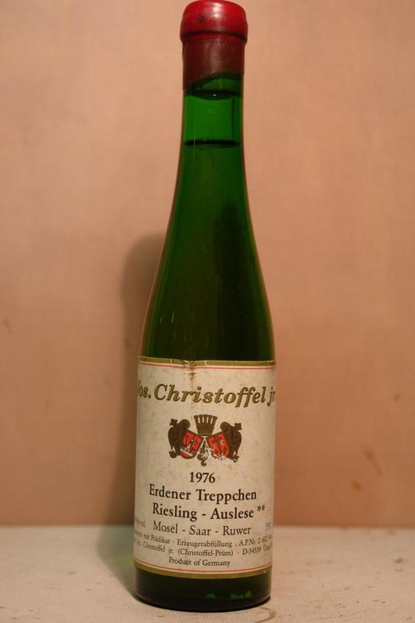 Jos. Christoffel Jr. (Christoffel-Prüm) - Erdener Treppchen Riesling Auslese** 1976 375ml