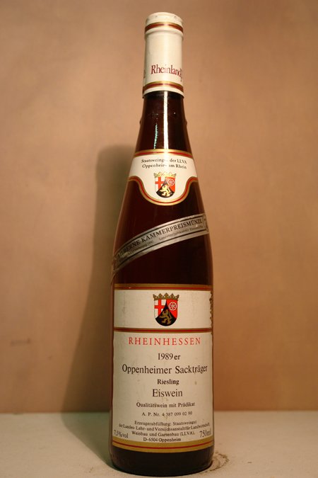 Staatliche Weinbaudomäne Oppenheim - Oppenheimer Sackträger Riesling Eiswein 1989