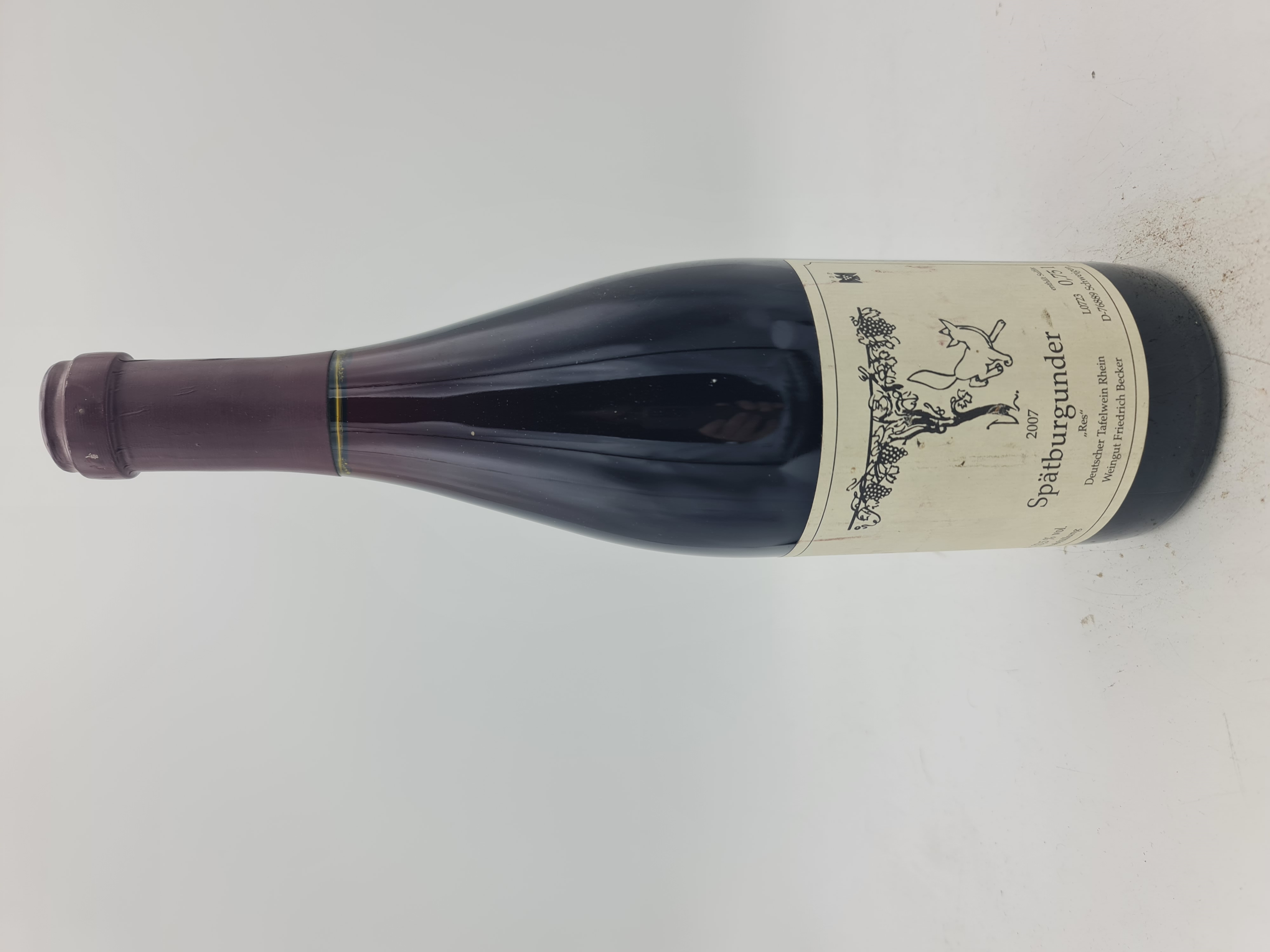 Friedrich Becker Winery - Pinot Noir 'RES' L0723 2007