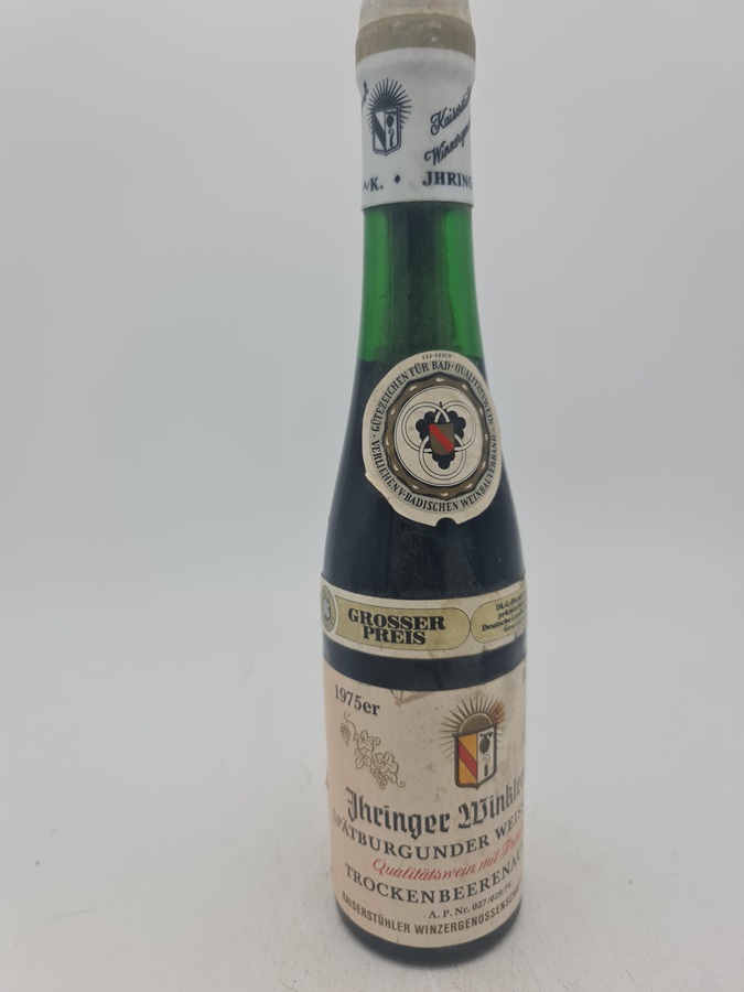Kaiserstühler Winzergenossenschaft - Ihringer Winkelberg Spätburgunder Weissherbst Trockenbeerenauslese 1975 375ml