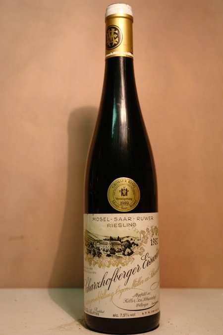 Egon Müller zu Scharzhof - Scharzhofberger Riesling Eiswein Goldkapsel Versteigerungswein 1987