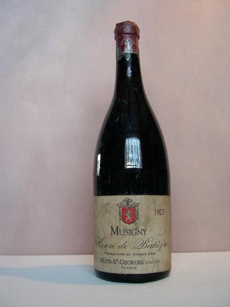 Henri de Bahèzre - Musigny Grand Cru 1923