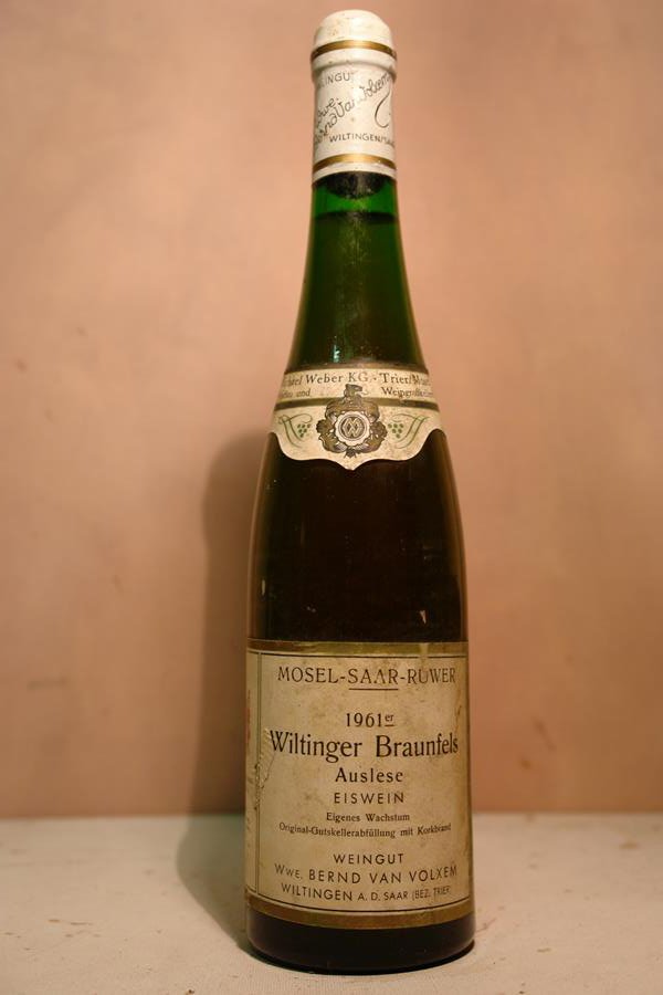 Bernd van Volxem - Wiltinger Braunfels Riesling Eiswein-Auslese 1961
