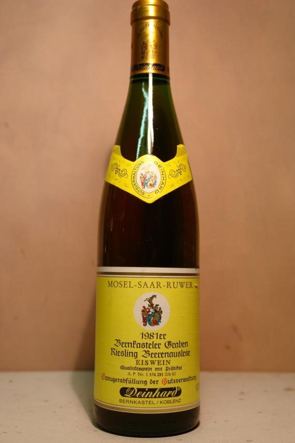 Wegeler - Bernkasteler Graben Riesling Eiswein-Beerenauslese 1981