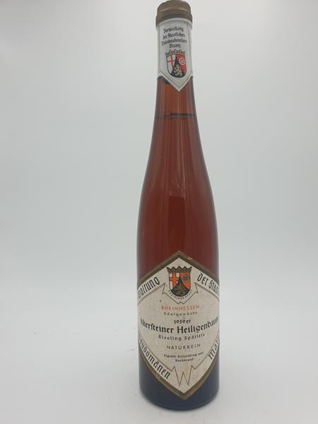 Staatliche Weinbaudomäne Mainz - Niersteiner Heiligenbaum Riesling Spätlese naturrein 1959