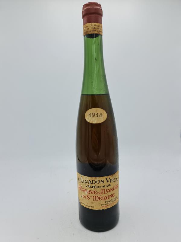 Floquet - Pont l'Evêque Calvados Réserve du Manoir de Ste Mélaine Vintage 1918 40% alc by vol. 70cl 