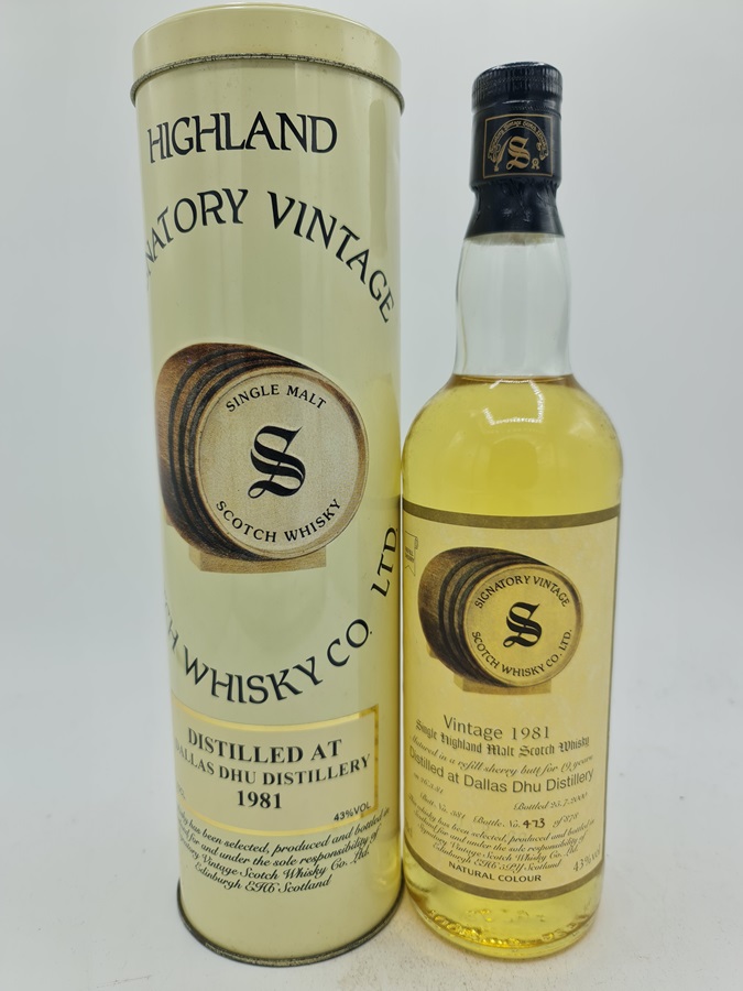 Dallas Dhu 1981 19 Years Old bottled 2000 Signatory Vintage Vintage Collection Cask 381 43,0% alc by vol OC