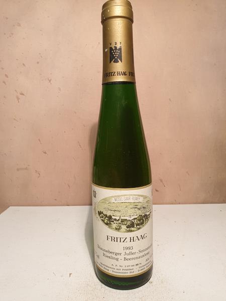 Fritz Haag  - Brauneberger Juffer-Sonnenuhr Riesling Beerenauslese Goldkapsel Versteigerungswein 1993