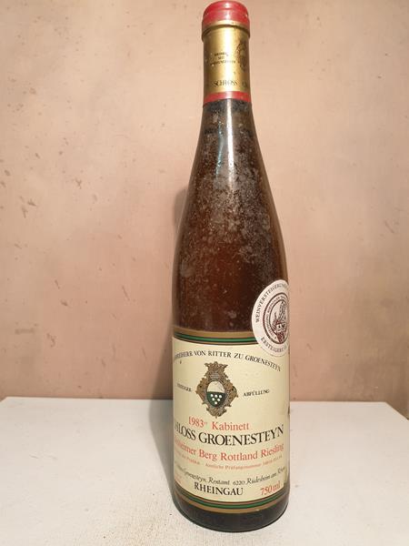 Reichsfreiherr von Ritter zu Groenesteyn - Rdesheimer Berg Rottland Riesling kabinett Goldkapsel Versteigerungswein 1983